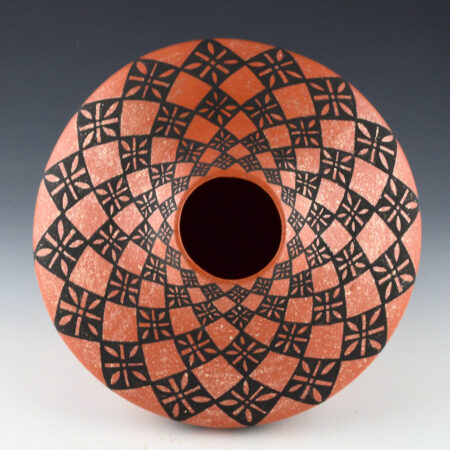 Alternative view of Trancosa, Kevin - 7.5" Tall Jar with Flower Designs (1997)