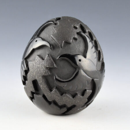 Tafoya-Sanchez, Linda - Seedpot with Two Hummingbirds