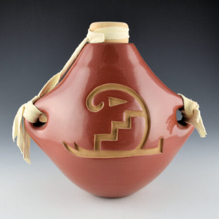 Alternative view of Tafoya, LuAnn - Red Carved Canteen