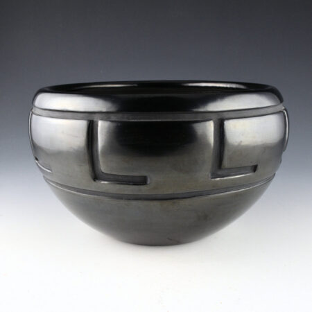 Tafoya, LuAnn - Bowl with Walking Bear Paw Design