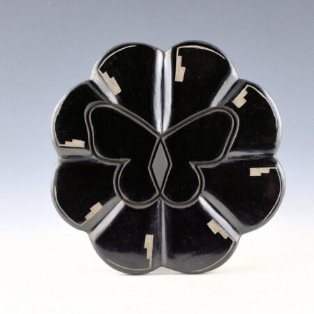 Naranjo, Madeline - "Resting" Butterfly and Flower Round Tile