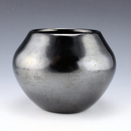 Martinez, Maria - Plainware Gunmetal Jar "Maria Poveka", 1950s