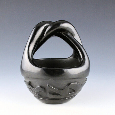 Cain, Mary - Engagement Basket with Carved Avanyu (1980s)