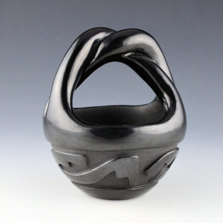 Alternative view of Cain, Mary - Engagement Basket with Carved Avanyu (1980s)