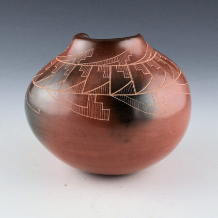 Alternative view of Folwell, Polly Rose - Jar with Kiva Rim and Feather Designs