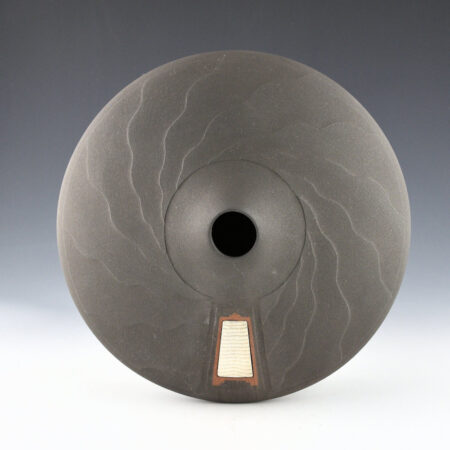 Alternative view of Duwyenie, Preston - Black Shifting Sand Jar with  Silver Inset