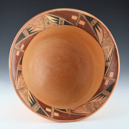 Alternative view of Nampeyo, Priscilla Namingha - Stew Bowl with Painted Rim (1980s)