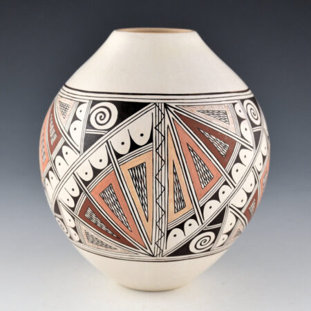 Naha, Rainy - Jar with Multi-Colored Feathers