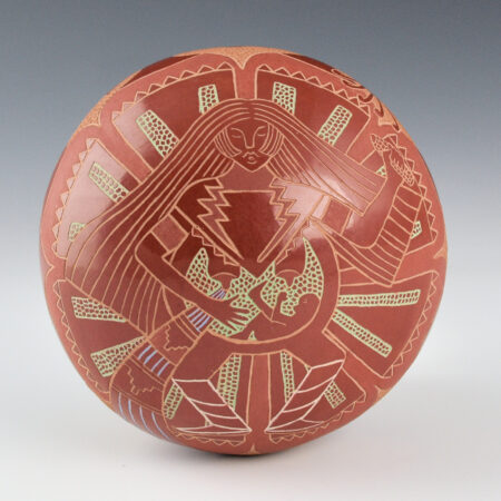 Lonewolf, Rosemary "Apple Blossom" - "Mother of Adam" Large Seedpot (1990s)