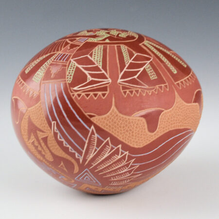Alternative view of Lonewolf, Rosemary "Apple Blossom" - "Mother of Adam" Large Seedpot (1990s)