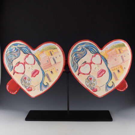 Folwell, Susan - "1988" Clay Heart Shaped Sunglasses (published)
