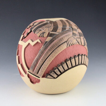 Polacca, Thomas - Bowl with Carved Koshari on a Rainbow (1980)