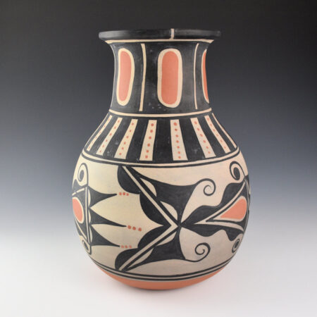 Alternative view of Tenorio, Thomas - 11" Tall Water Jar with Sun and Plant Designs (2003)