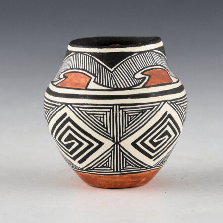Alternative view of Natseway, Thomas - Mini  Water Jar with Fine-Line Rain Designs (1981)