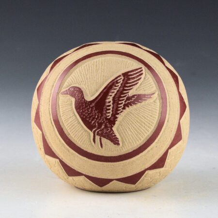 Youvella, Wallace - Red Bowl with Ducks (1977)