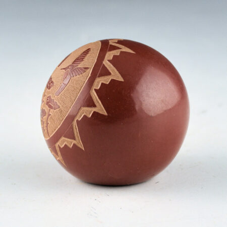 Alternative view of Chavarria, Harvey & Debra Trujillo - Seedpot with Butterfly & Hummingbirds (1980s)