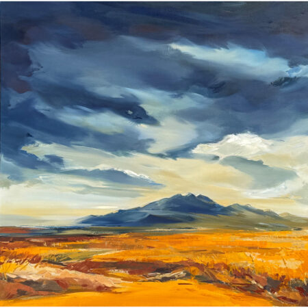 Alternative view of Vargas, Andrea - "Mountain Peaks", Oil on Linen (36" x 36")