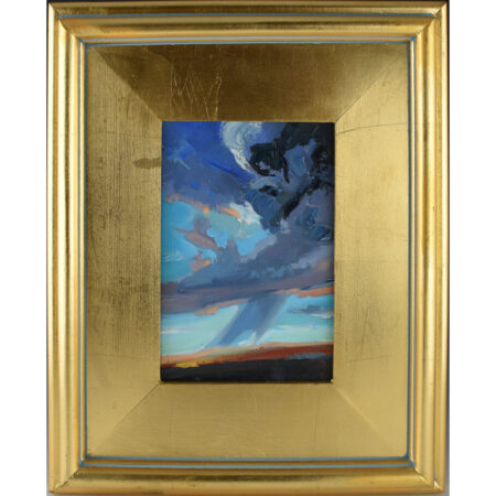 Vargas, Andrea - "Rain Drops Over Hot Desert Sands", Oil on Board (5 x 7)