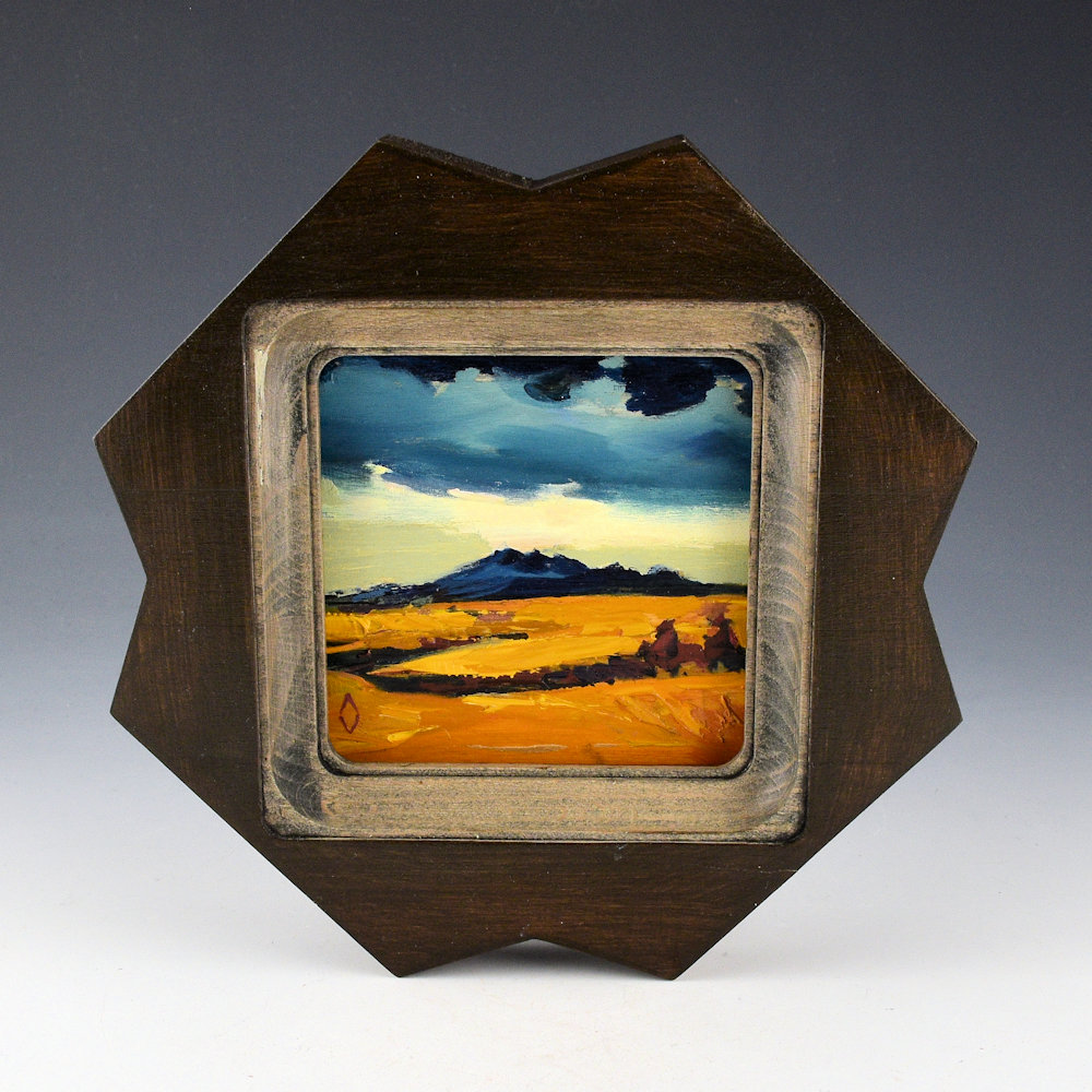 Vargas, Andrea - "No Mountain High Enough", Oil on Board (4 x 4)