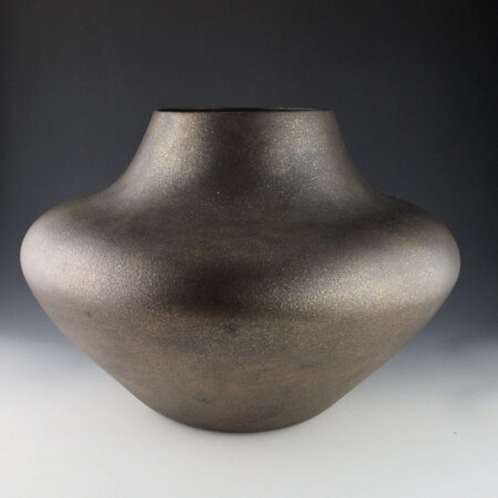 Alternative view of Yazzie, Angie - 14" Wide Micaceous Wide Shoulder Jar (2017)