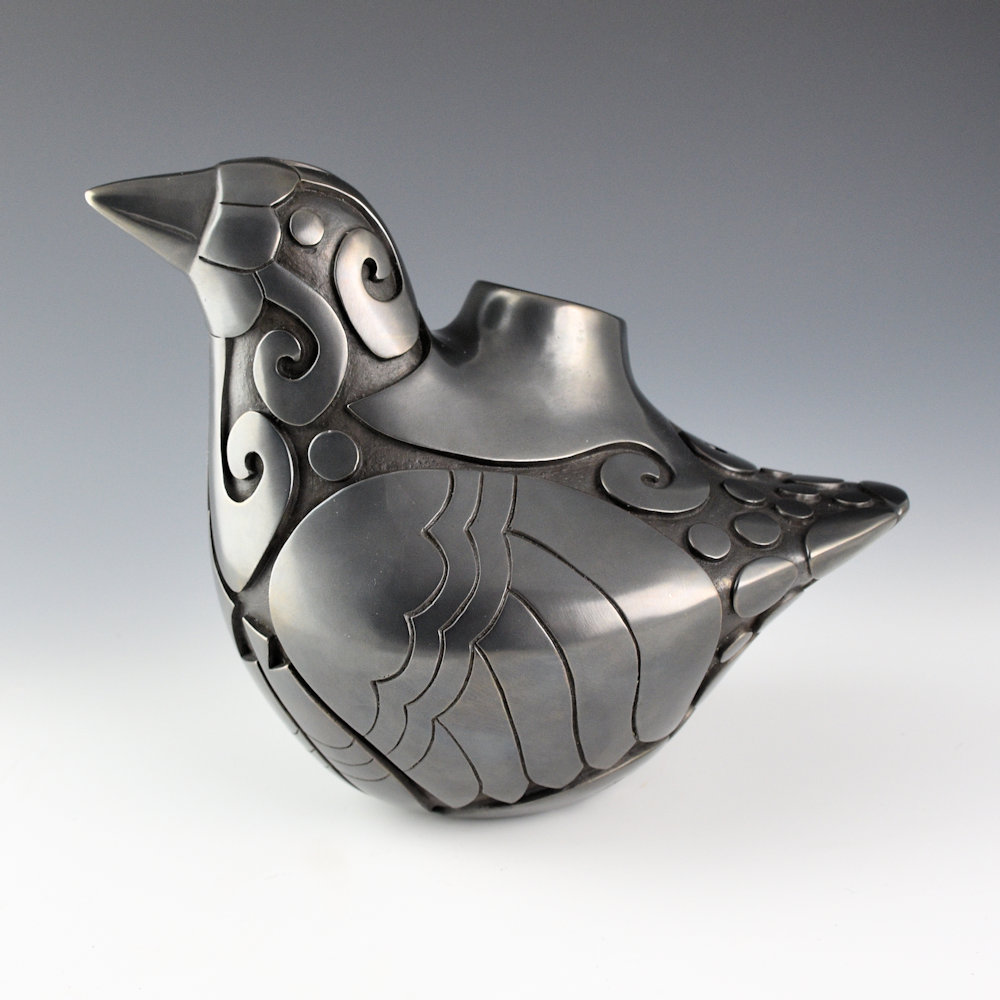 Borts-Medlock, Autumn -  "Crow Vessel", Brushed Silver Patina, 6/9