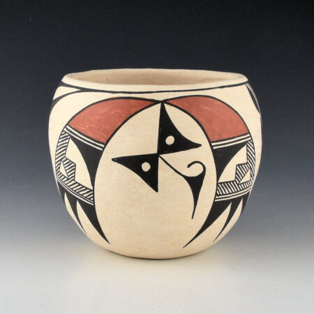 Chavez, Clara Histia - Bowl with Acoma Birds and Butterfly (1970s)