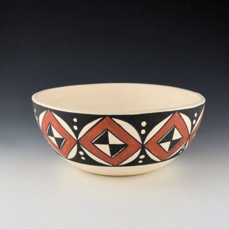 Alternative view of Chavez, Clara Histia - Open Bowl with Star Designs (1970s)