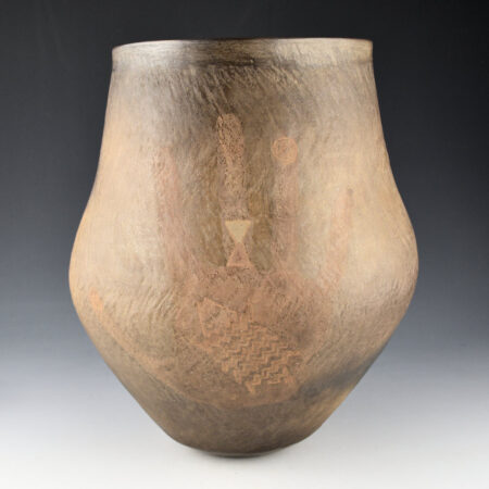 Alternative view of Tso, Jr., Damon - 10" Tall Jar with Hand and Horned Lizard, Ribbon