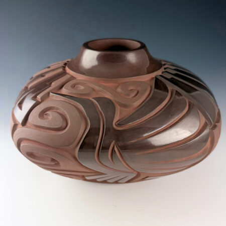 Begay, Daniel - "Moments of Beauty" Brown Fired Square Jar (2026)