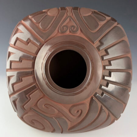 Alternative view of Begay, Daniel - "Moments of Beauty" Brown Fired Square Jar (2026)