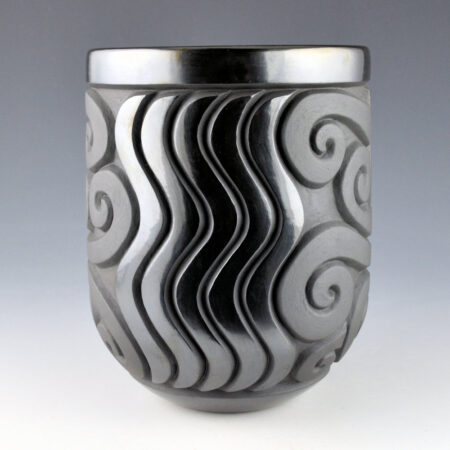 Alternative view of Begay, Daniel - "A Touch of Beauty" Butterfly and Waterfall Jar