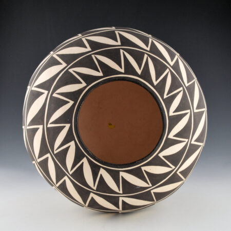 Alternative view of Lewis, Drew - 9" Wide Bowl with Interlocking Leaf Design (1980s)