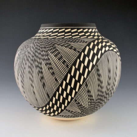 Alternative view of Patricio, Georgia - "Sunrise and Rainbows" Fineline Water Jar