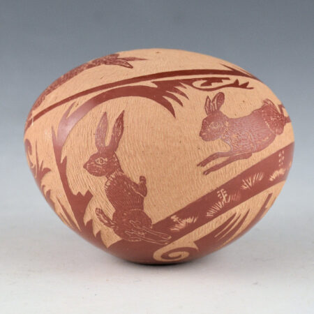 Alternative view of Medicine Flower, Grace - Seedpot with Six Rabbits (1979)