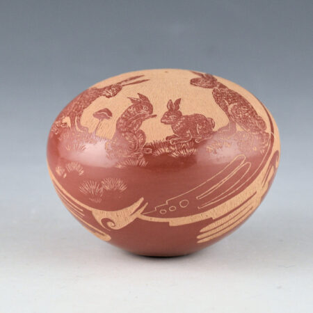 Medicine Flower, Grace - Seedpot with Six Rabbits (1979)