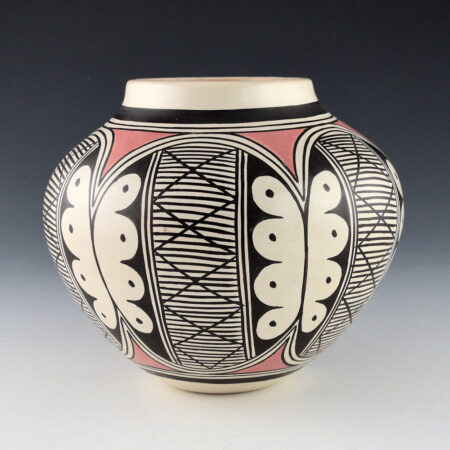 Alternative view of Naha, Helen "Featherwoman" - Jar with Six Migration Bands (1980s)