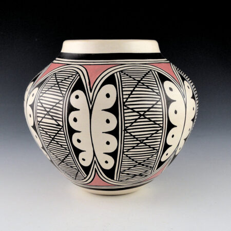 Naha, Helen "Featherwoman" - Jar with Six Migration Bands (1980s)