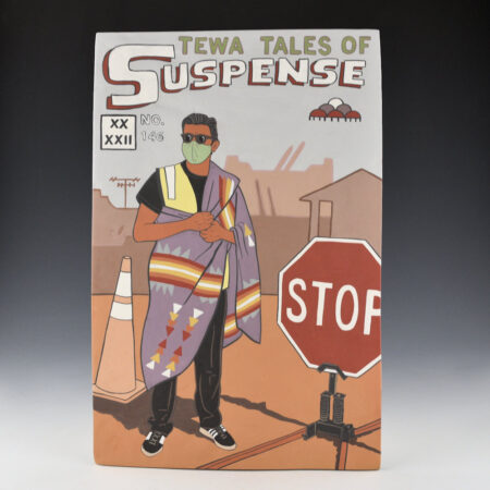 Garcia, Jason - "Tewa Tales of Suspense! #146" Clay Tile