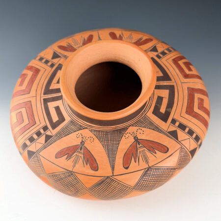Alternative view of Sahme, Jean - 9" Wide Jar with Moth Designs