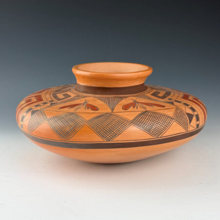 Sahme, Jean - 9" Wide Jar with Moth Designs