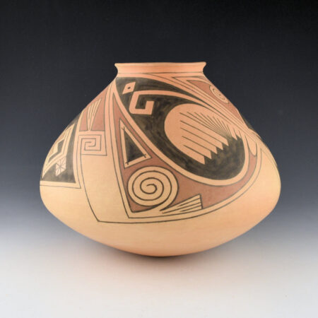 Quezada, Juan - Jar with Casa Grande Designs (1980s)