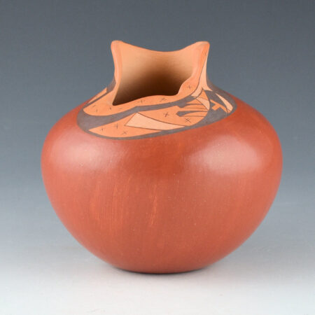 Namingha, Les - "Rainbow Spring" Multi-Color Traditionally Painted Jar (1993)