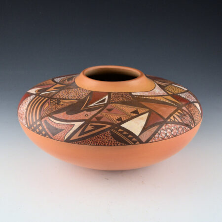 Namingha, Les - "Quilted Clay" Wide Shoulder Jar (1998)