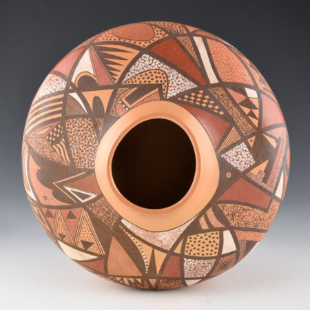 Alternative view of Namingha, Les - "Quilted Clay" Wide Shoulder Jar (1998)