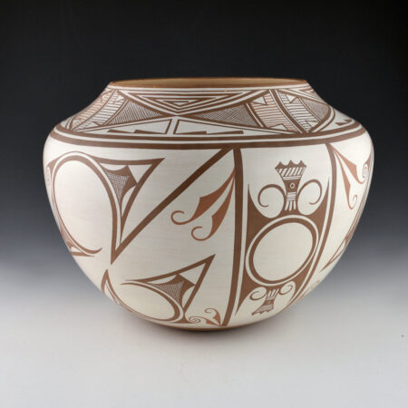 Namingha, Les - Large Zuni Jar with Rainbirds and Rainclouds (2000)