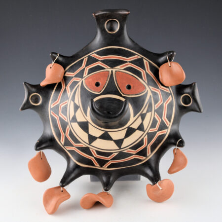 Holt, Lisa & Harlan Reano - Clay "Pueblo Superhero" Mask