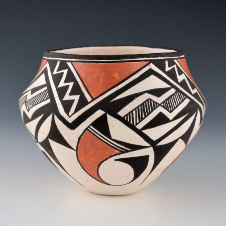 Lewis, Lucy - Water Jar with Swirling Birds and Lightning Designs (1970s)