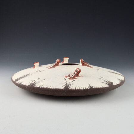 Homer, Marcus - 9" Wide Seed Bowl with Six Frogs (1995)