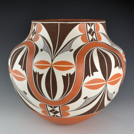 Alternative view of Patricio, Robert - 11.5" Wide "Rainbow Flowers" Water Jar