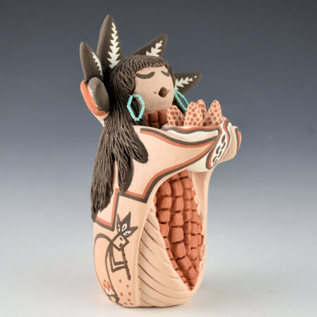 Alternative view of Teller, Robin - Clay Corn Maiden Holding Corn (1980s)
